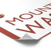 ダウンヒルスノースキーヤー – 山スポケーン, ポスター (角)