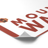 ダウンヒルスノースキーヤー – 山ベイカー，ワシントン ポスター (角)