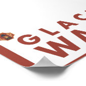 ダウンヒルスノースキーヤー – 氷河のピーク, ポスター (角)