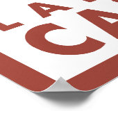 ダウンヒルスノースキーヤー – Lake Tahoe，カリフォルニア ポスター (角)