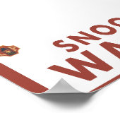 ダウンヒルスノースキーヤー – Snoqualmie Pass, WA ポスター (角)