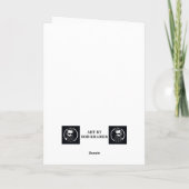 ダウンヒルダウンではなく、丘のおばあちゃん誕生日 カード (裏面)