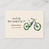 ダウンヒルバイクオフロードスポーツXtreme Water Color Art 名刺 (正面)