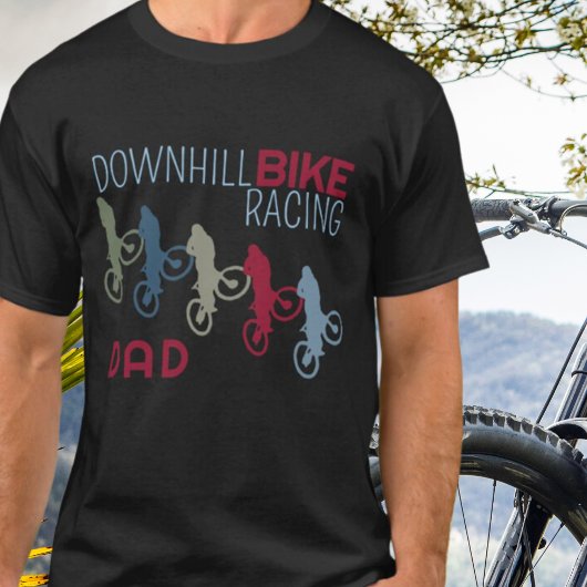 ダウンヒルバイクレースパパ Tシャツ