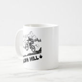 ダウンヒルマウンテンサイクリング コーヒーマグカップ (正面左)