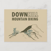 ダウンヒルマウンテンサイクリング シーズンポストカード (正面)