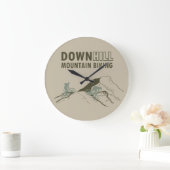 ダウンヒルマウンテンサイクリング ラージ壁時計 (ホーム)