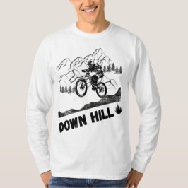 ダウンヒルマウンテンサイクリング Tシャツ
