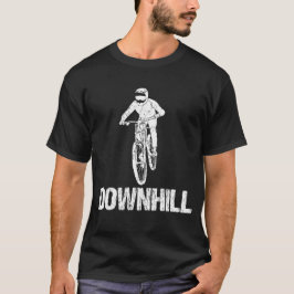 ダウンヒルマウンテンバイクもしくは自転車に乗る人 Tシャツ