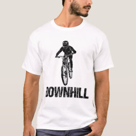 ダウンヒルマウンテンバイクもしくは自転車に乗る人 Tシャツ