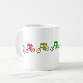 ダウンヒルマウンテンバイクジャンプ コーヒーマグカップ (正面左)
