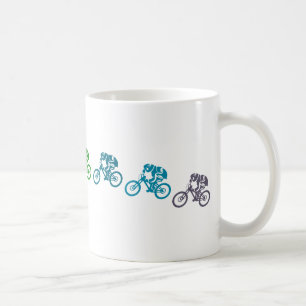 ダウンヒルマウンテンバイクジャンプ コーヒーマグカップ