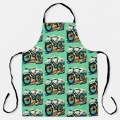 ダウンヒルマウンテンバイクバイクアート エプロン (正面)