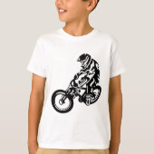 ダウンヒルマウンテンバイクライダー Tシャツ (正面)