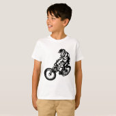 ダウンヒルマウンテンバイクライダー Tシャツ (正面フル)
