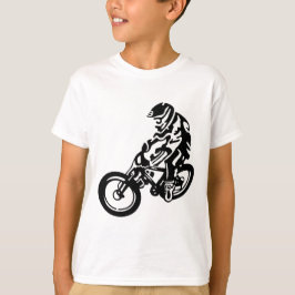 ダウンヒルマウンテンバイクライダー Tシャツ