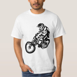 ダウンヒルマウンテンバイクライダー Tシャツ