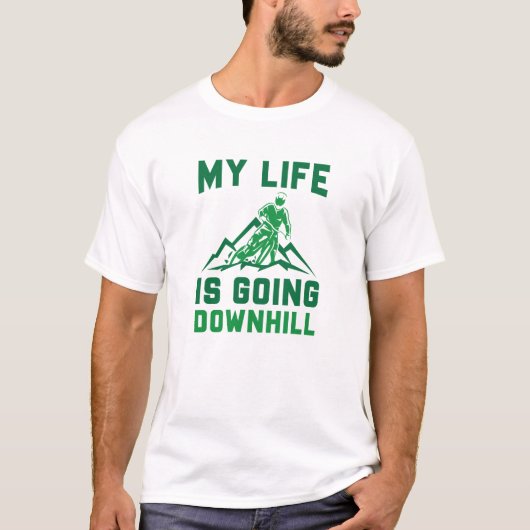 ダウンヒルマウンテンバイク Tシャツ (正面)