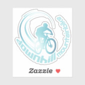 ダウンヒルマウンテンバイクMTBマウンテンバイクポストカード シール (シート)