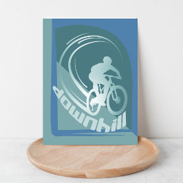 ダウンヒルマウンテンバイクMTBマウンテンバイクポストカード ポストカード