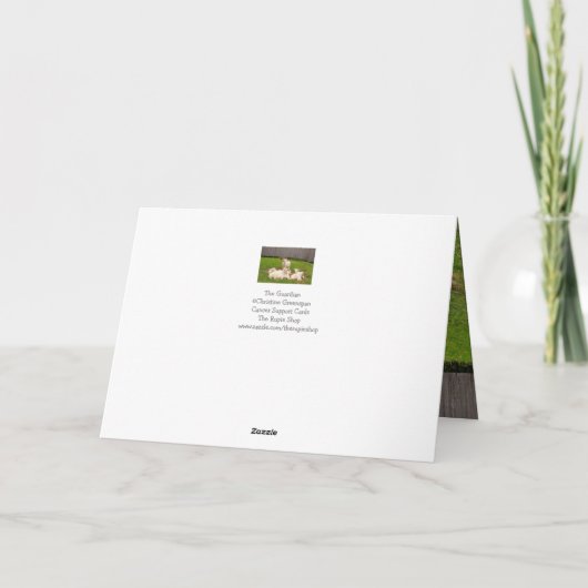 ダウンヒルヤギがん勇気付けられる カード (裏面)