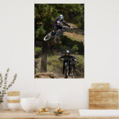 ダウンヒル山のサイクリングジャンプ ポスター (キッチン)