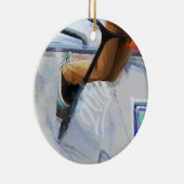 ダウンヒル走 – スタントスクーターのライダー セラミックオーナメント (右)