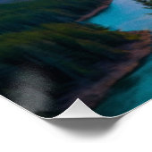 ダウンヒルBMXライドバイアフォレストレイク ポスター (コーナー)