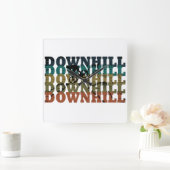 ダウンヒルMTB スクエア壁時計 (ホーム)