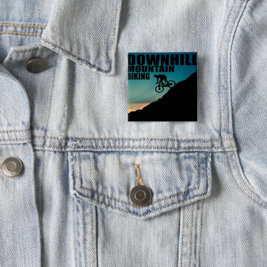 ダウンヒルMTB 缶バッジ (インサイチュ)