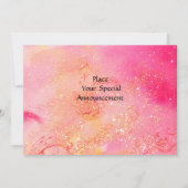 ダウンフェアリー 魔法のゴールドスパークル 案内状 (裏面)