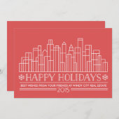 ダウンモダンタウンホ企業のリデーカードラインアート シーズンカード (正面/裏面)