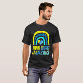ダウンライトアメージングダウン症候群認識度 Tシャツ (正面フル)