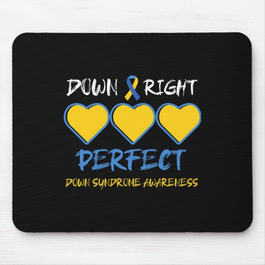 ダウンライトパーフェクトダウン症候群認識度2 マウスパッド (正面)