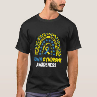ダウンライト・パーフェクト・レインボー T21 ダウン症啓発 Tシャツ