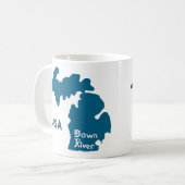 ダウンリバーミシガンブルー コーヒーマグカップ (正面左)