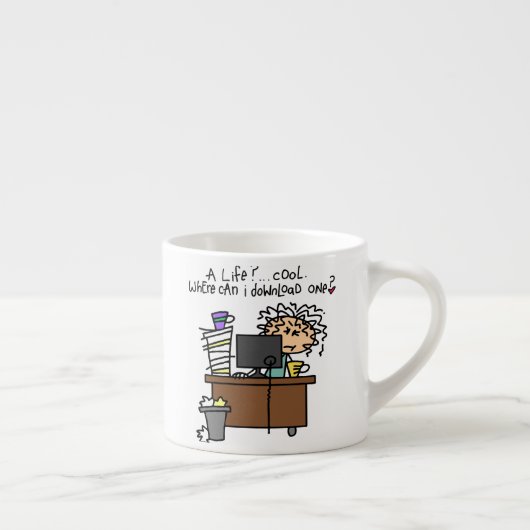 ダウンロードの生命ユーモア エスプレッソカップ (右)