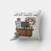 ダウンロードの生命ユーモア クッション (裏面)