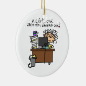 ダウンロードの生命ユーモア セラミックオーナメント (右)
