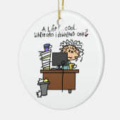 ダウンロードの生命ユーモア セラミックオーナメント (左)