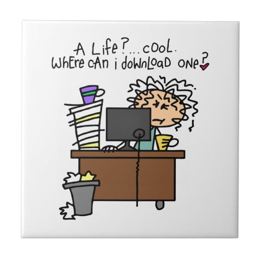 ダウンロードの生命ユーモア タイル (正面)