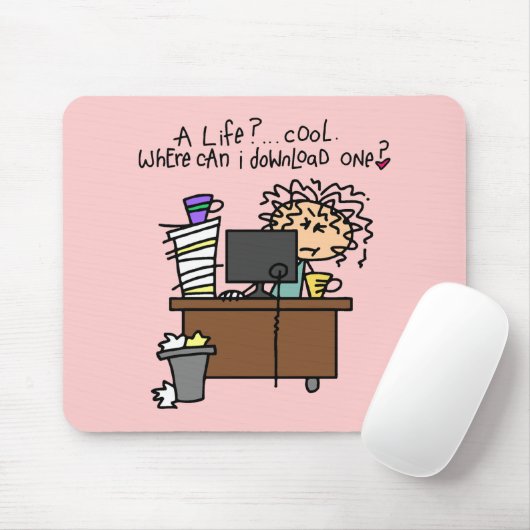 ダウンロードの生命ユーモア マウスパッド (マウス)