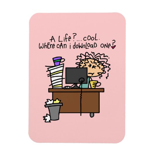 ダウンロードの生命ユーモア マグネット (縦)