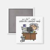 ダウンロードの生命ユーモア マグネット (正面/裏面)