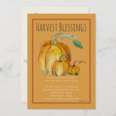 ダウンロードカード: かぼちゃの収穫の祝福 シーズンカード (正面/裏面)