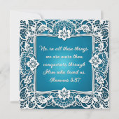 ダウンロード可能なエレガントカスタマイズ可能なレース聖句 シーズンカード (正面)