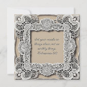 ダウンロード可能なエレガントカスタマイズ可能なレース聖句 シーズンカード (正面)