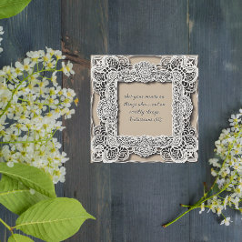 ダウンロード可能なエレガントカスタマイズ可能なレース聖句 シーズンカード