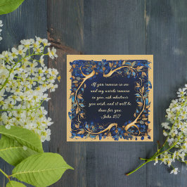 ダウンロード可能なカスタマイズ可能なバイブル詩ツリーのブランチ シーズンカード