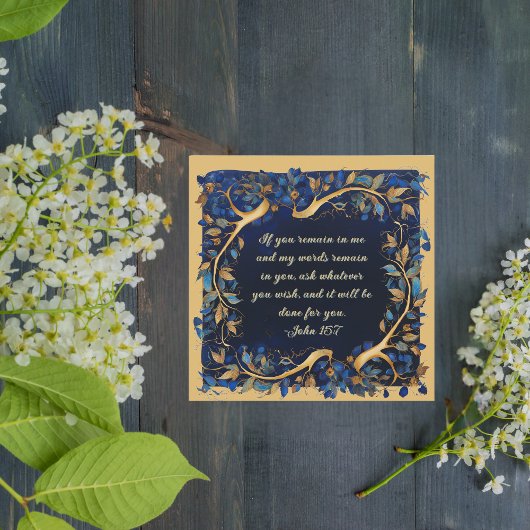 ダウンロード可能なカスタマイズ可能なバイブル詩ツリーのブランチ シーズンカード